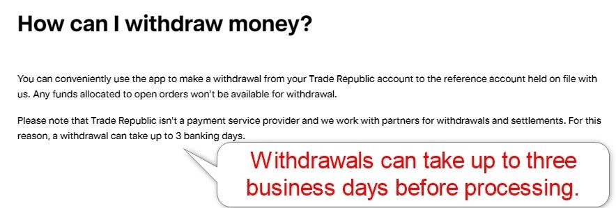 Trade Republic Deposit Fees